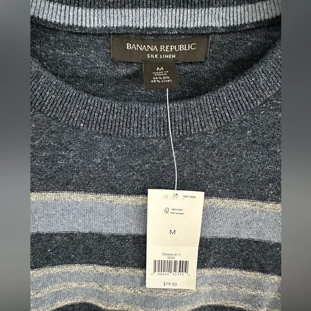 Banana Republic Silk Linen Crew Neck Sweater